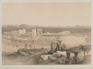 Egypte en Nubië, Deel I: Algemeen Uitzicht op het Eiland Philae, Nubië