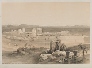Egypte en Nubië, Deel I: Algemeen Uitzicht op het Eiland Philae, Nubië, 1846