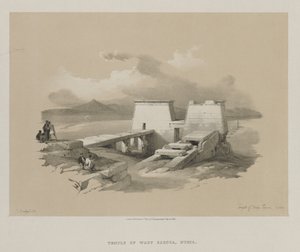 Egypte en Nubië, Deel I: Tempel van Wady Saboua, Nubië, 1846