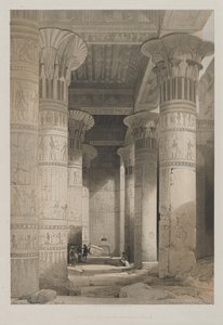 Egypte en Nubië, Deel I: Uitzicht onder de grote portiek van de tempel, Philae