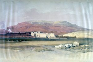 Medinet Abou, Thebe, 8 december 1832, Egypte, 19e eeuw door Louis Haghe