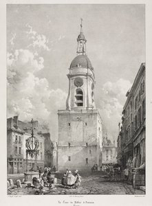 Pittoreske en romantische reizen in het oude Frankrijk, Picardië: De belforttoren van Amiens, Picardië (Voyages pittoresques et romantiques dans l