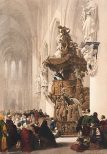 Preekstoel in St. Gudule, Brussel, Blad 5 uit 