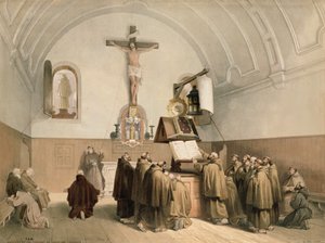 De Klokkenluiders bij het Oratorium van de Kapucijnen, Brugge door Louis Haghe