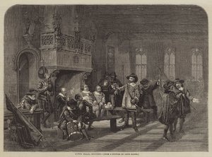 Stadhuis, Brugge door Louis Haghe