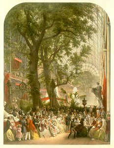 Transept van het Crystal Palace, 1851