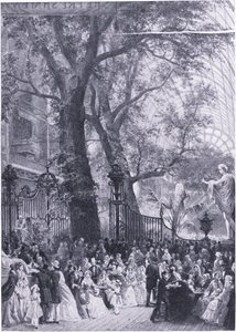 Interieur van de Grote Internationale Tentoonstelling 1851, uit Cassells History of the British People gepubliceerd door de Waverley Book Company Limited, ca. 1940 door Louis Hague