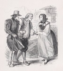 De Reiziger uit Het Complete Werk van Béranger, 1836 door Louis Henri Brevière, Cesar Auguste Hebert