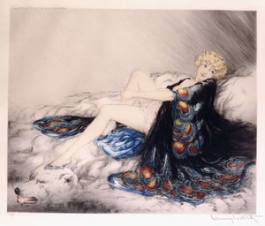Zijden Gewaad door Louis Icart