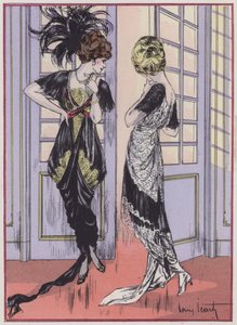 Damesmode uit de jaren 1910 door ontwerper Zimmermann door Louis Icart