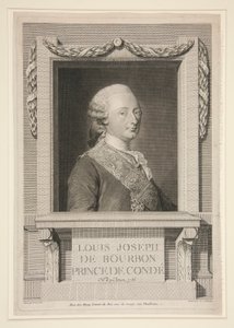 Portret van Louis Joseph de Bourbon, Prins de Condé door Louis Jacques Cathelin
