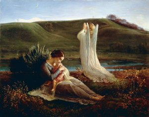 Frankrijk, Lyon, De engel en de moeder door Louis Janmot