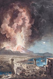 Uitbarsting van de Vesuvius, Italië, in 1779