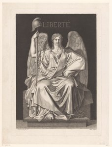 Allegorische verbeelding van de Vrijheid door Louis Jean Allais