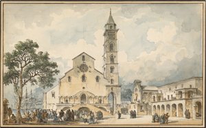 De kathedraal van Trani door Louis Jean Desprez