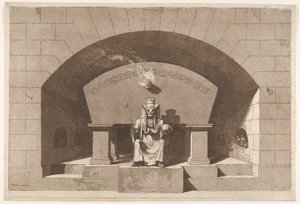 Graf met de dood op de troon als een sfinx, ca. 1779-84