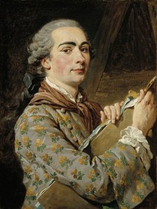 Zelfportret, 1750s door Louis Jean François Lagrenée