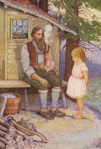 Illustratie voor Heidi door Johanna Spyri