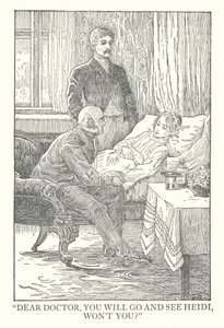 Illustratie voor Heidi door Johanna Spyri door Louis John Rhead