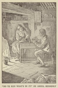 Illustratie voor Kidnapped door Robert Louis Stevenson door Louis John Rhead