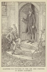 Illustratie voor Kidnapped door Robert Louis Stevenson door Louis John Rhead