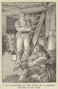 Illustratie voor Kidnapped door Robert Louis Stevenson door Louis John Rhead