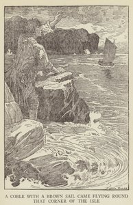 Illustratie voor Kidnapped door Robert Louis Stevenson door Louis John Rhead