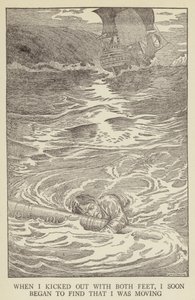 Illustratie voor Kidnapped door Robert Louis Stevenson door Louis John Rhead