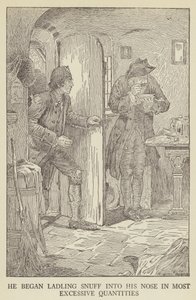 Illustratie voor Kidnapped door Robert Louis Stevenson door Louis John Rhead
