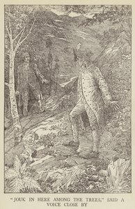 Illustratie voor Kidnapped door Robert Louis Stevenson door Louis John Rhead
