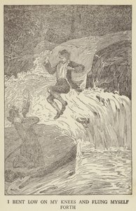 Illustratie voor Kidnapped door Robert Louis Stevenson door Louis John Rhead