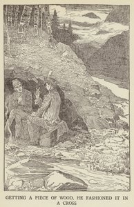 Illustratie voor Kidnapped door Robert Louis Stevenson door Louis John Rhead