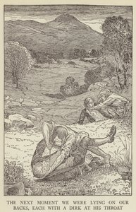 Illustratie voor Kidnapped door Robert Louis Stevenson