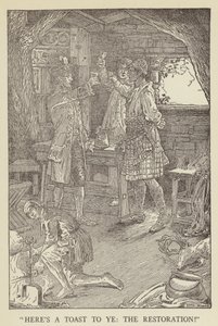 Illustratie voor Kidnapped door Robert Louis Stevenson door Louis John Rhead