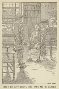 Illustratie voor Kidnapped door Robert Louis Stevenson door Louis John Rhead