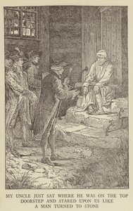 Illustratie voor Kidnapped door Robert Louis Stevenson door Louis John Rhead
