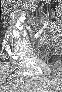 La belle Iseult (portret van Iseult) (Illustratie uit 