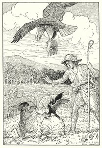 De Adelaar en de Kauw door Louis John Rhead