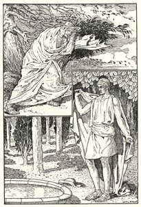 De noordenwind en de zon door Louis John Rhead