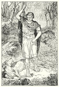 De Oude Jachthond door Louis John Rhead