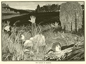 Het moeras van wanhoop (gravure) door Louis John Rhead