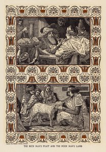 Het feest van de rijke man en het lam van de arme man door Louis John Rhead