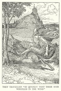 Ze reisden "zo snel dat hun haar in de wind floot" door Louis John Rhead