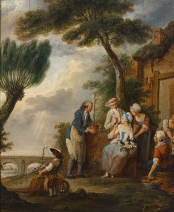 De tuinman of de verloving door Louis Joseph (1731 98) Watteau