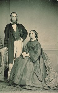 Maximiliaan van Habsburg-Lorraine (1832-67) en Charlotte Saxe-Coburg-Gotha (1840-1927), Keizer en Keizerin van Mexico, voor hun vertrek naar Mexico, 1864