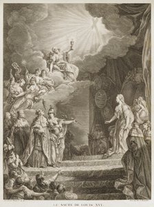De kroning van Louis XVI door Louis Joseph I Masquelier