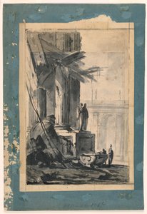 Tekening, Ruïne Fantasie, ca. 1762