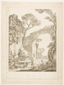 De fontein in de ruïnes