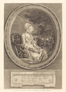 Jusques dans la moindre chose door Louis Joseph Masquelier after Pierre Antoine Baudouin