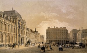 Het Louvre door Louis Jules (after) Arnout